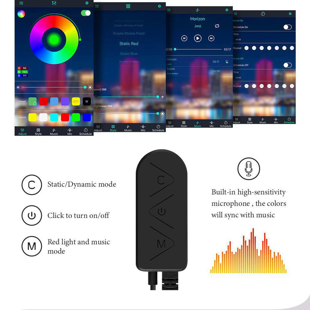 Auto USB Atmosphärenlicht Modifikation Zentrum Steuerinstrumententafel