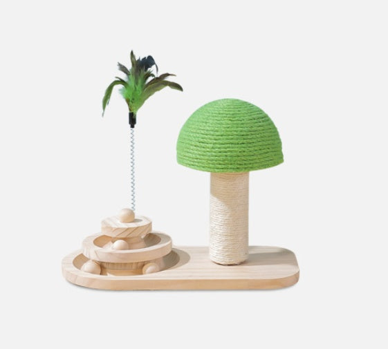 Haustier Katzenbaum Spielzeug Katzen Kratzsäule Haustiermöbel Kratzsäule Katzen Krallenkratzer Doppelte Sisal Bälle Katzenzubehör