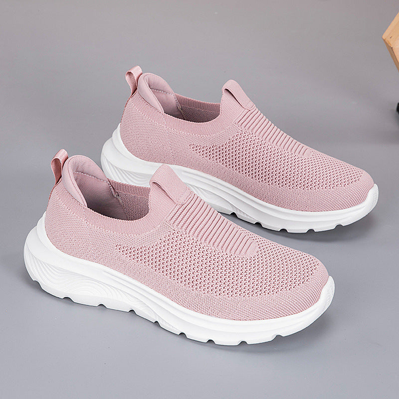 Leisure Sports Solid Color Soft-soled Running Shoes