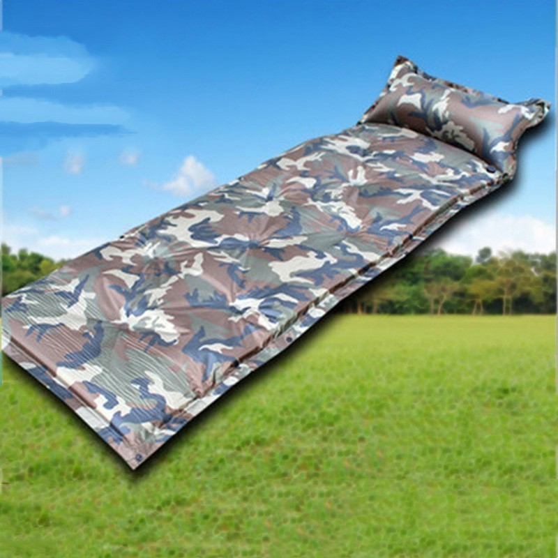 Camo Automatisches Aufblasbares Kissen Mit Kopfstütze Für Outdoor-Camping Camping Damp