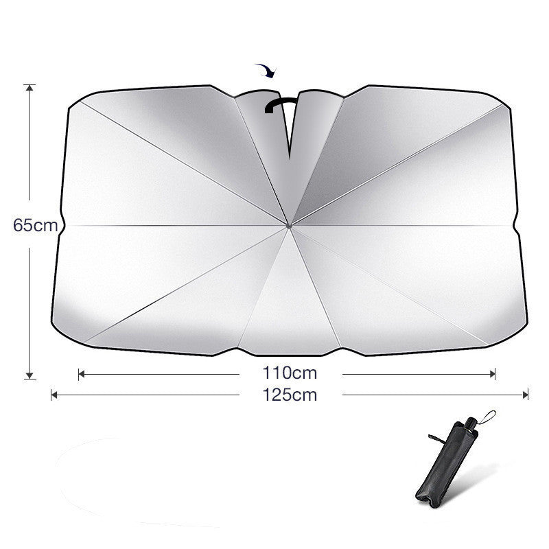 Faltbare Auto-Windschutzscheiben-Sonnenschutzschirm UV-Schutz Wärmeisolierung Parasol Auto-Frontscheibenabdeckung Innenraumprotektor Sommer-Gadgets