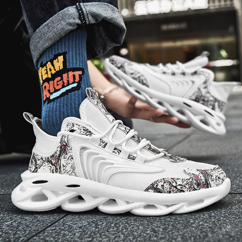 Mesh Freizeit Atmungsaktive Sport Lauf Graffiti Alte Schuhe