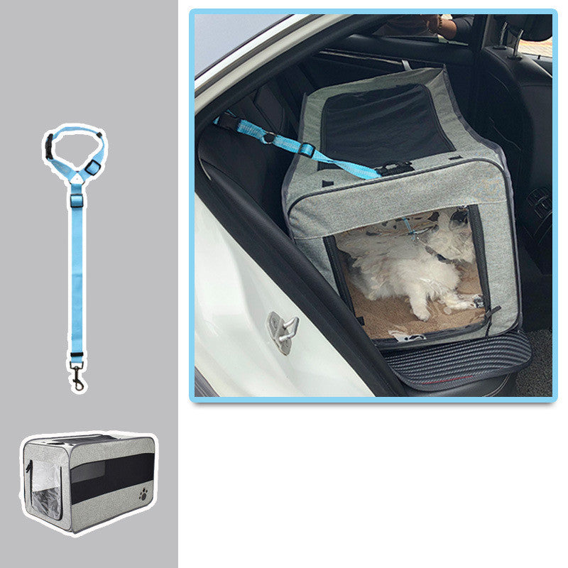 Haustier-Reise-Tragetasche Tragbare Haustiertasche Faltbare Stoff-Haustiertrage Reisetasche für Haustierkäfig mit verriegelbaren Sicherheitsreißverschlüssen