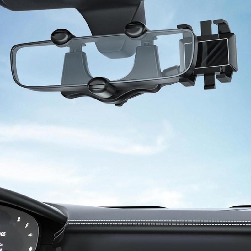 Rückspiegel Telefonhalter für Auto drehbar und ausziehbar Multifunktionaler 360 Rückspiegel Telefonhalter geeignet für alle Mobiltelefone und alle Autos