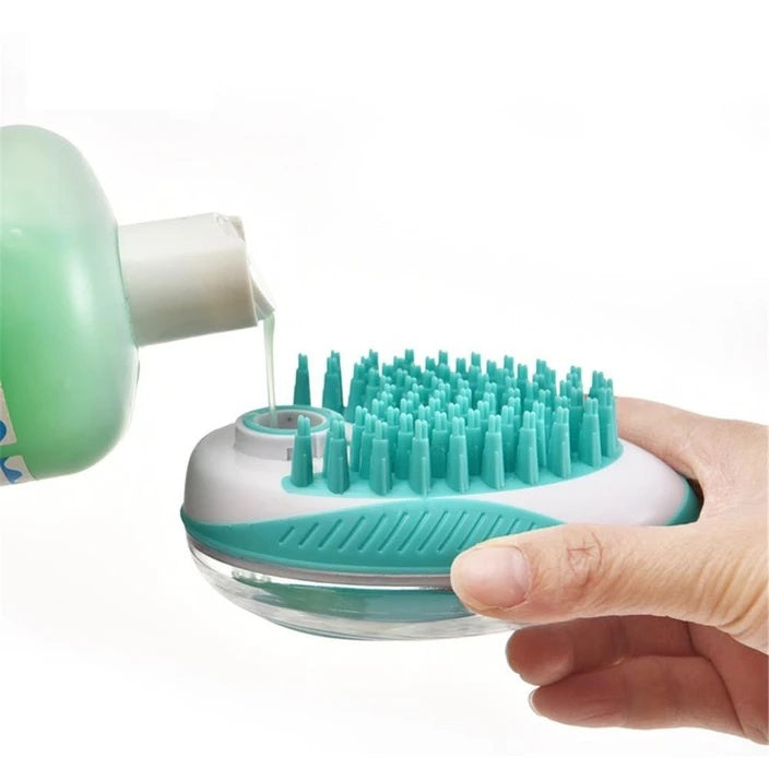 Pet Bath Massage Comb Automatic Liquid