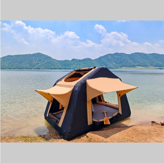 Faltbares 2-3 Personen Amphibisches Aufblasbares Auto-Dachzelt Für Camping Outdoor Glamping Campingzelt Für SUV,Truck