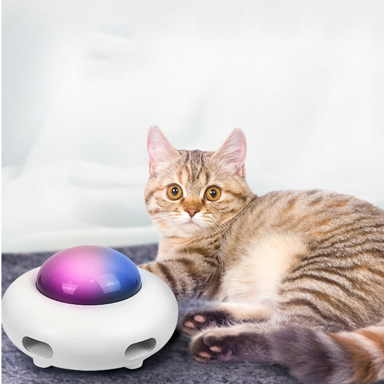 UFO Cat Toy - Electric Smart Flying Saucer Interactive Teaser