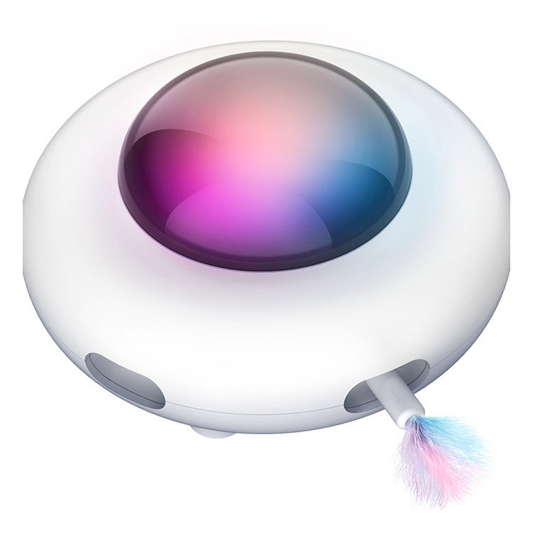 UFO Cat Toy - Electric Smart Flying Saucer Interactive Teaser