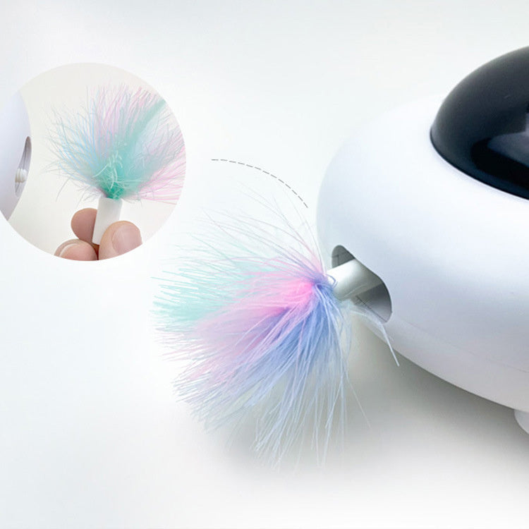 UFO Cat Toy - Electric Smart Flying Saucer Interactive Teaser