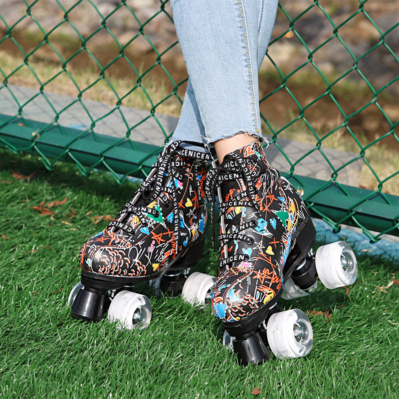 New Cool Roller Skates Double Row Skates