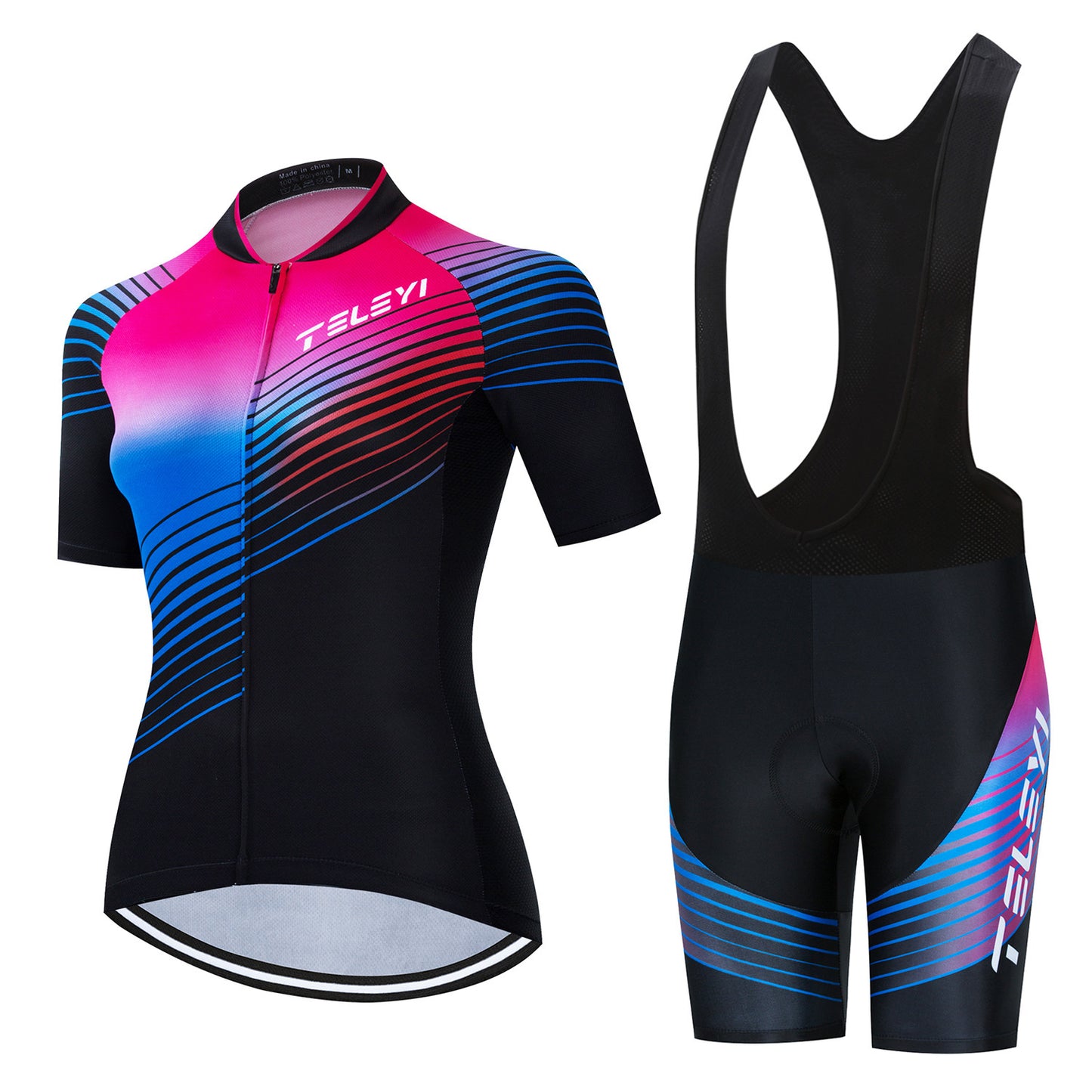 Damen Kurzarm Fahrradtrikot Kurzarm Fahrradhose