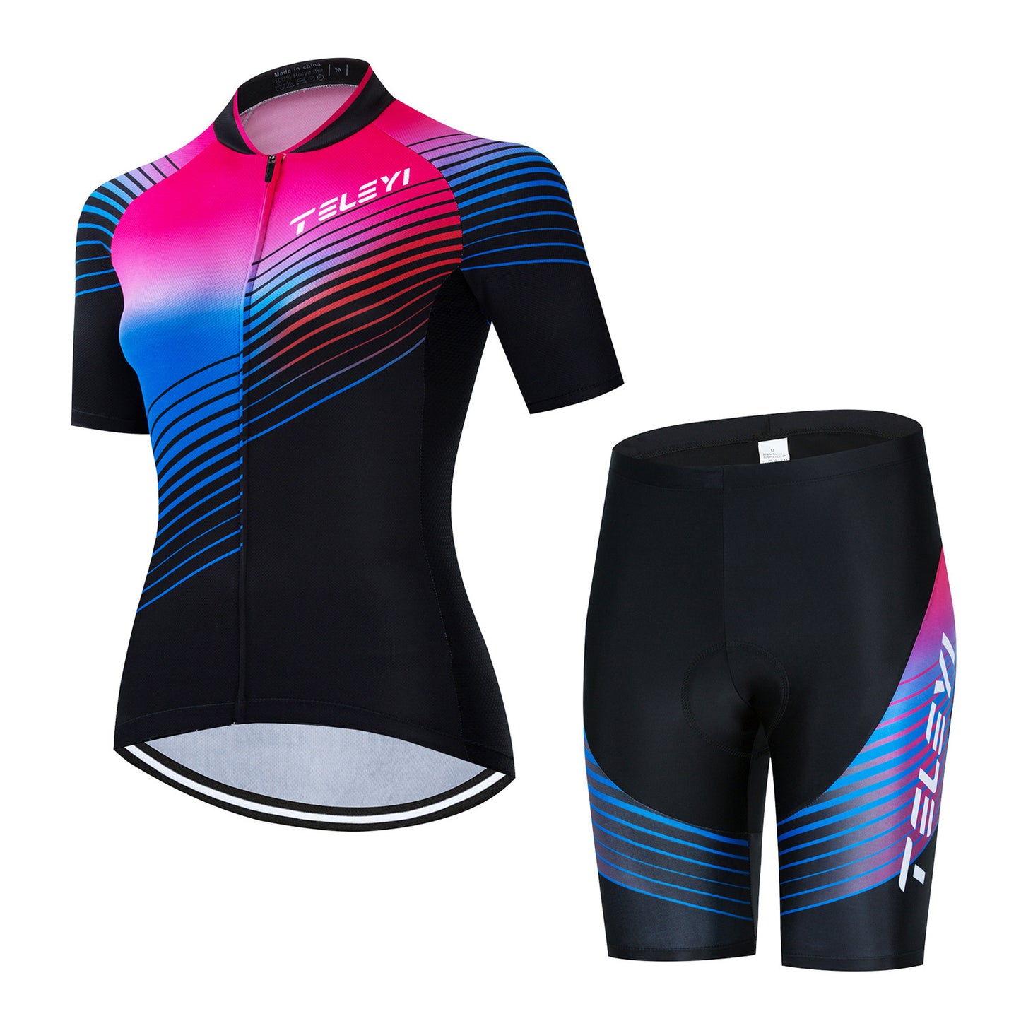 Damen Kurzarm Fahrradtrikot Kurzarm Fahrradhose