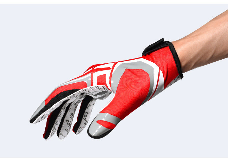 Amerikanische Football Rugby Handschuhe Outdoor Silikon Sport Anti-Rutsch Fang Baseball Handschuhe für Männer und Frauen
