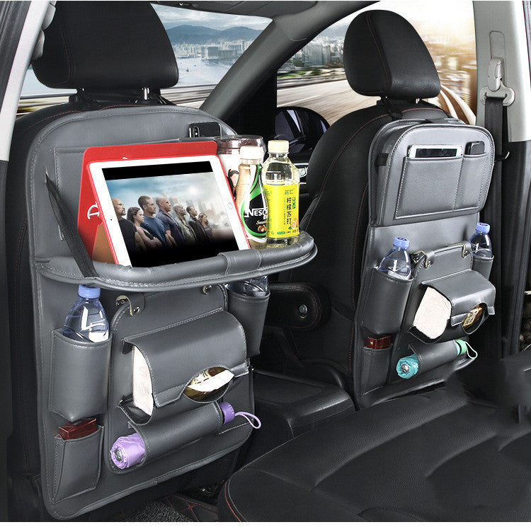 PU-Leder Auto Aufbewahrungstasche Multifunktionale Sitzrückenablage Hängetasche Wasserdichter Auto Organizer Automobil Innenraum Zubehör