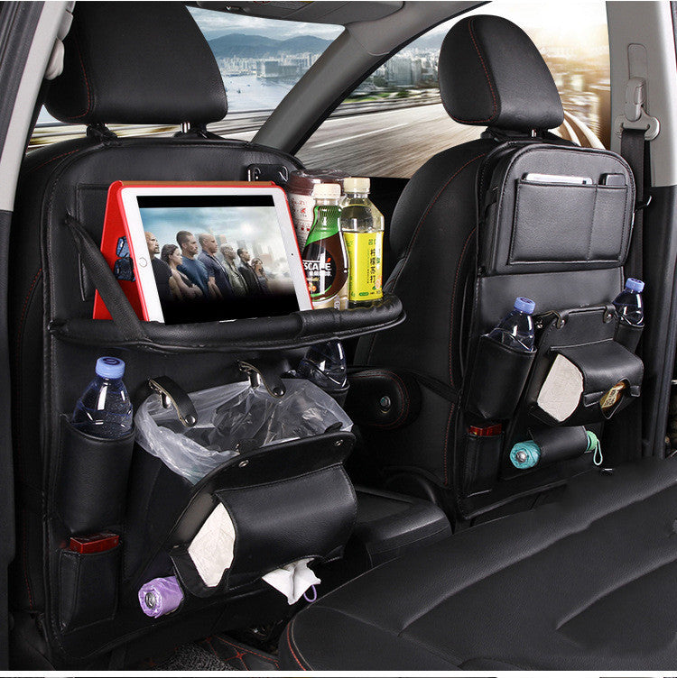 PU-Leder Auto Aufbewahrungstasche Multifunktionale Sitzrückenablage Hängetasche Wasserdichter Auto Organizer Automobil Innenraum Zubehör