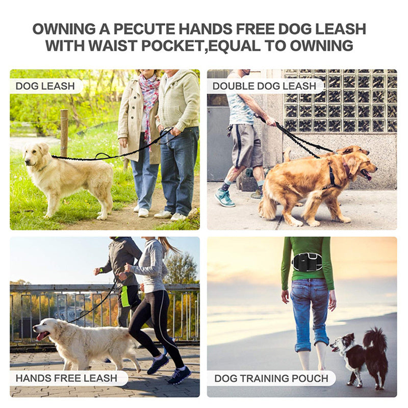 Hundetraining Leine Hüfttasche Freihändig Outdoor Haustier Laufen Gehen Leine Tragbare Hund Nahrung Wasser Becher Aufbewahrungstaschen