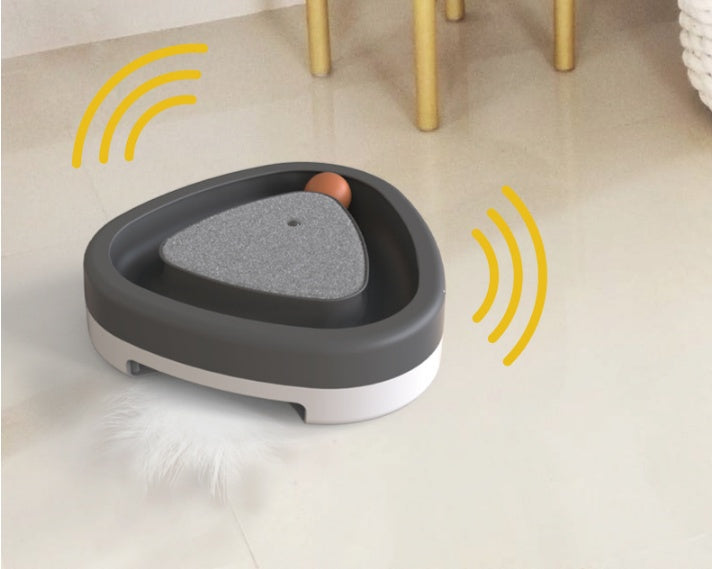 Pet Cat Self-hey Toy Smart Funny Cat Triangle Turntable Electric Toy