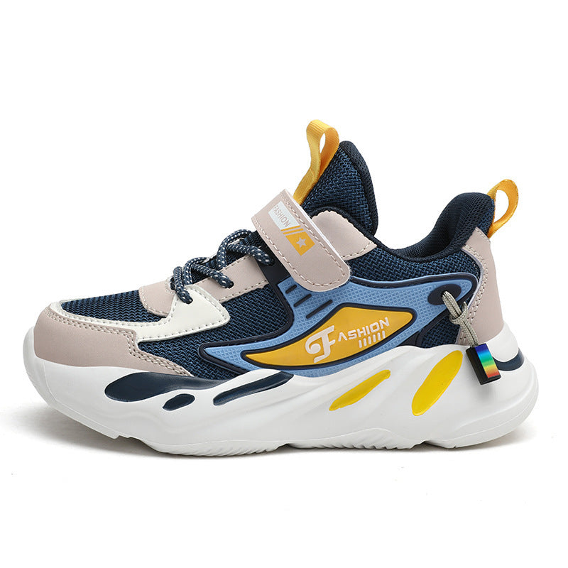 Kinder- und Teenager-Jungen Herbst- und Winter atmungsaktive rutschfeste Plattform Sport Lauf Schuhe