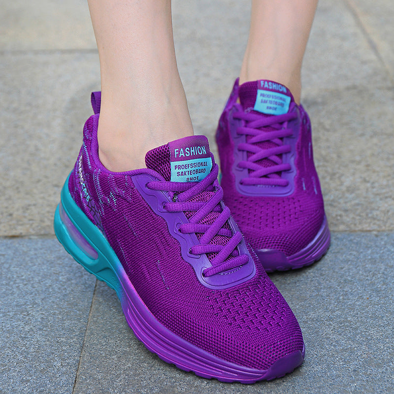 Neue Luftkissen-Sport große Größe Damen Schuhe Mesh Atmungsaktive Schuhe für alle vier Jahreszeiten Mode Laufschuhe
