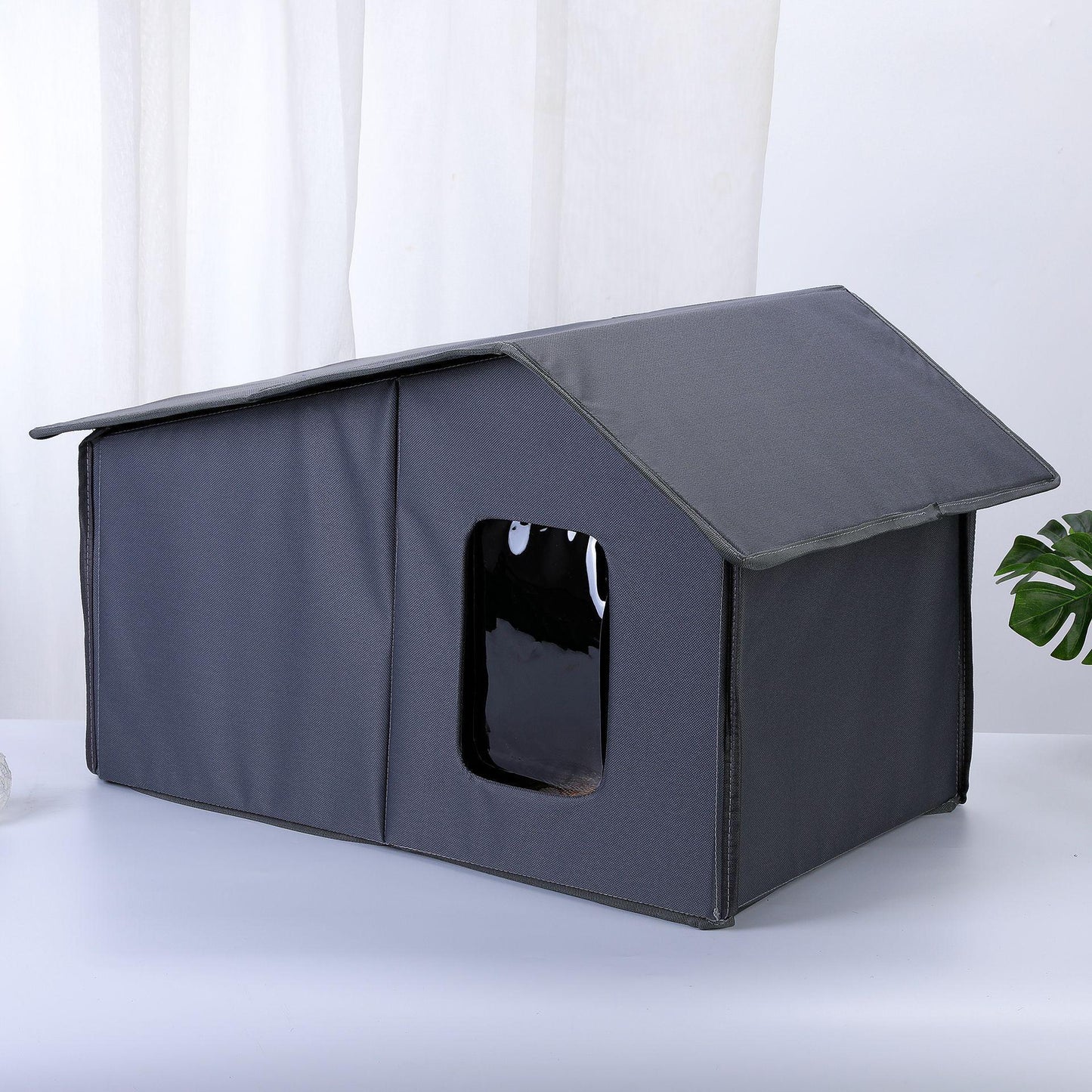 Outdoor Streunerkatzen- und Hundehütte wasserdicht und warm für alle Jahreszeiten, abnehmbar, leicht zu reinigen und praktisch zu lagern