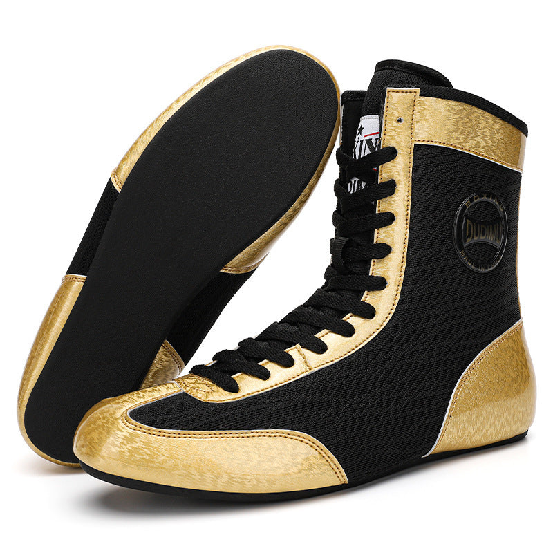 Gemischtes Kampfsporttraining Wrestling Weiche Sohle Hohe Fitness Hebeschuhe