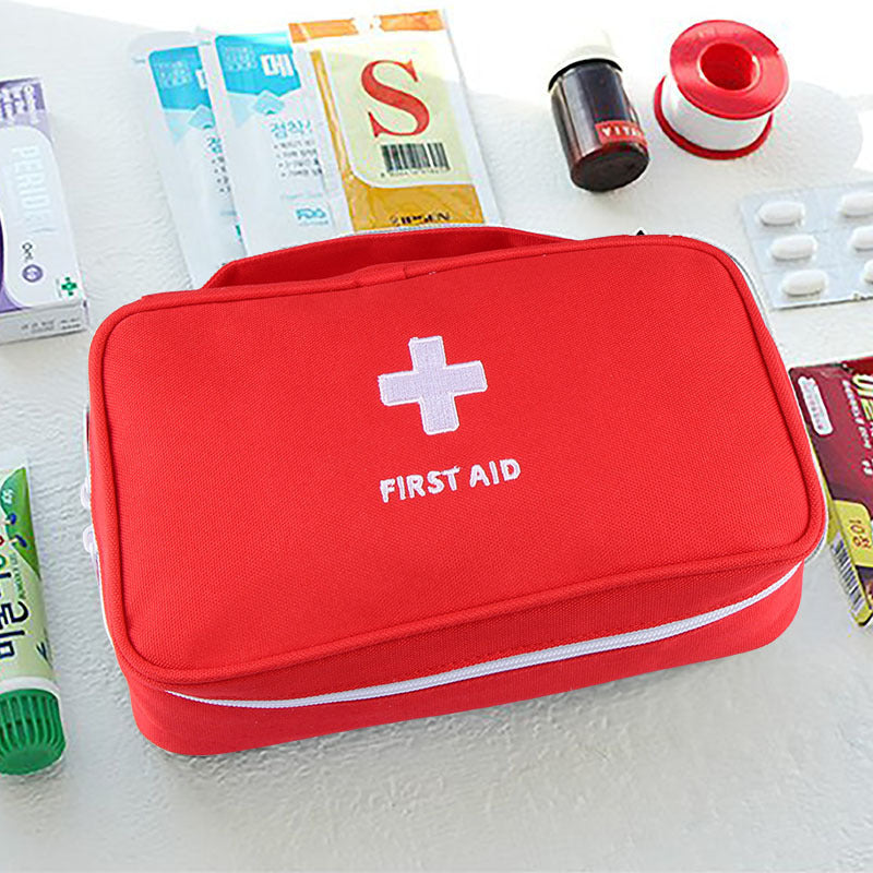 Leere große Erste-Hilfe-Set Medikamente Outdoor Camping Überlebenshandtasche Notfallsets Reise Medizinische Tasche Tragbare Aufbewahrungstasche Rot