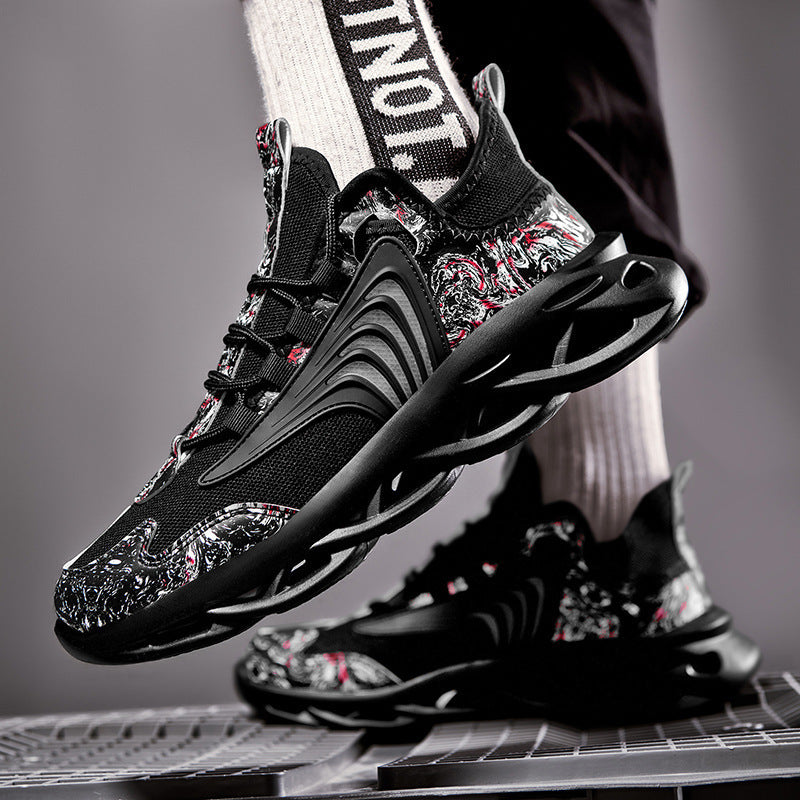 Mesh Freizeit Atmungsaktive Sport Lauf Graffiti Alte Schuhe