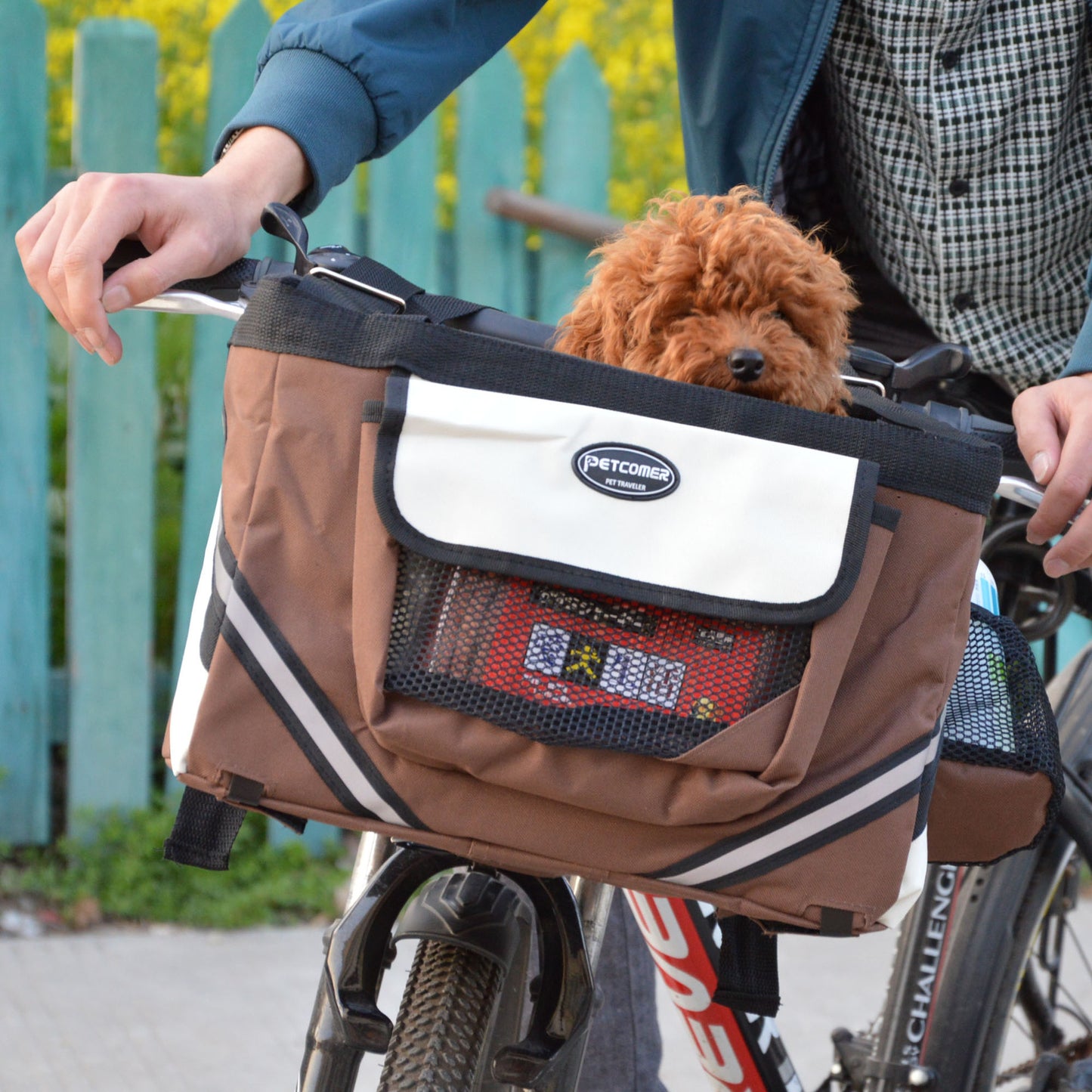 Haustier Fahrradträger Katze Hund Fahrrad Tasche Abnehmbarer Korb Lenker Vorderkorb Kleiner Katzen Hundeträger