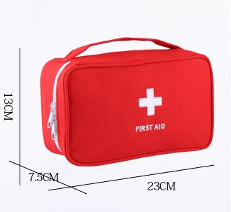 Leere große Erste-Hilfe-Set Medikamente Outdoor Camping Überlebenshandtasche Notfallsets Reise Medizinische Tasche Tragbare Aufbewahrungstasche Rot