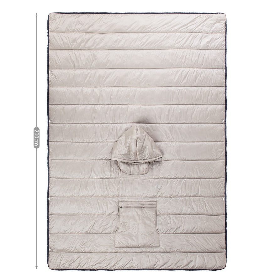 Tragbare Campingdecke Warmer Camping-Schlafsack Reise Tragbare Umhang