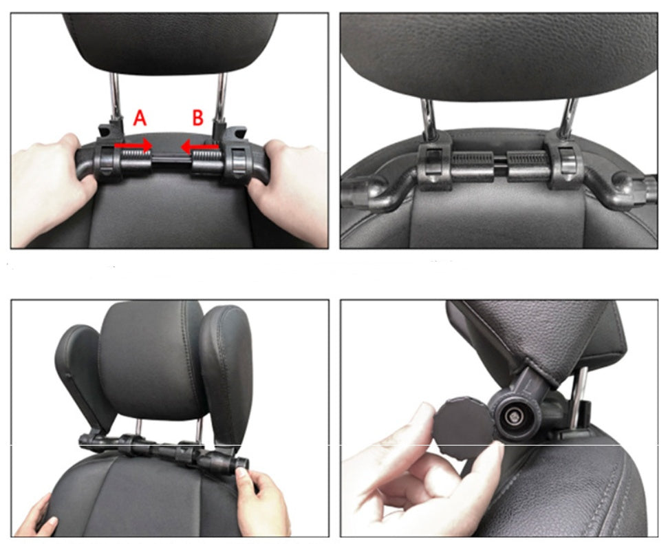 Auto Kopfstützenkissen Schlaf Verstellbar Seitenauto Weich Reise Sitz Kopfstütze Auto Leder Unterstützung Nacken Kissen Polster Autozubehör