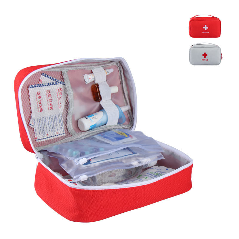 Leere große Erste-Hilfe-Set Medikamente Outdoor Camping Überlebenshandtasche Notfallsets Reise Medizinische Tasche Tragbare Aufbewahrungstasche Rot