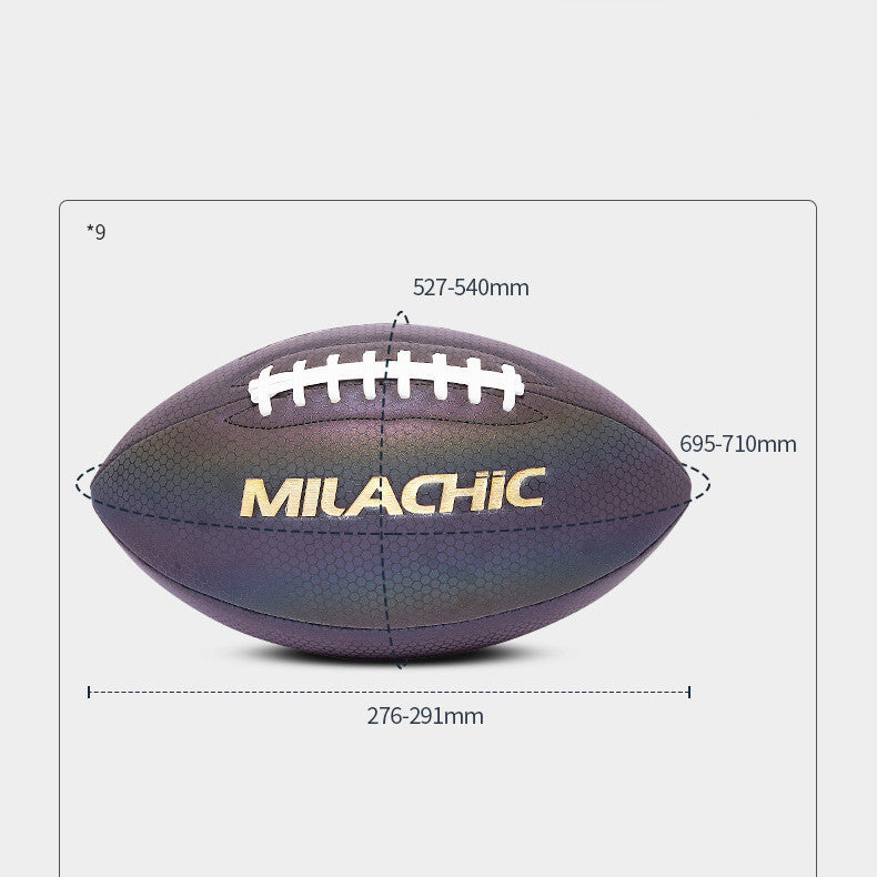 Leuchtendes Rugby Reflektierendes Rugby Rugby Spiel Spezialtraining Rugby