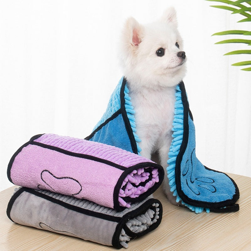 Hunde Katzen Handtücher Superabsorbierender Hundebademantel Mikrofaser-Badetücher Schnell trocknendes Katzenhandtuch für Haustiere Handtuch Hundehandtücher Haustierprodukte
