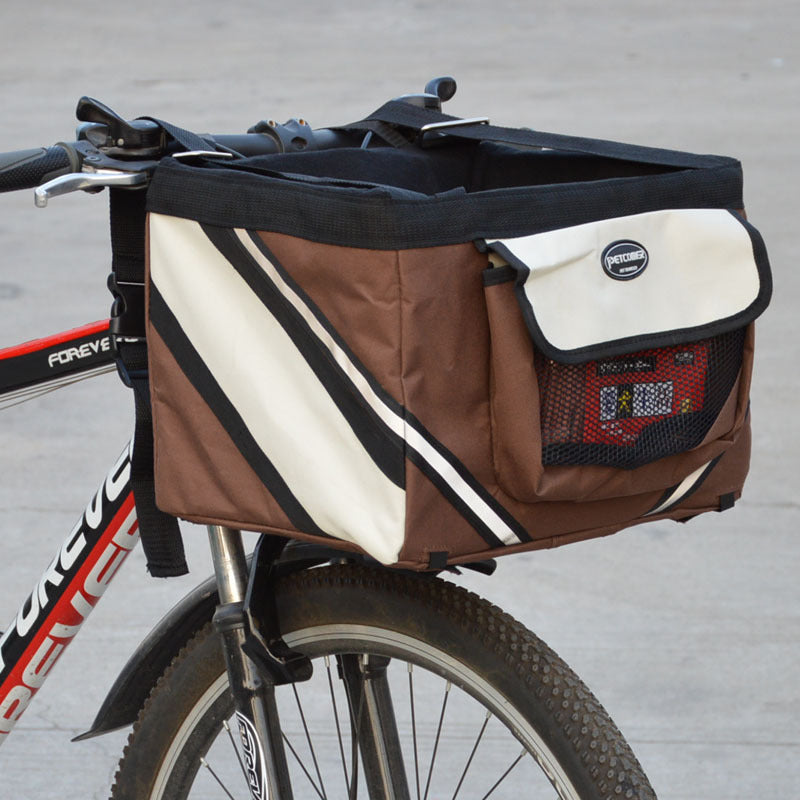 Haustier Fahrradträger Katze Hund Fahrrad Tasche Abnehmbarer Korb Lenker Vorderkorb Kleiner Katzen Hundeträger