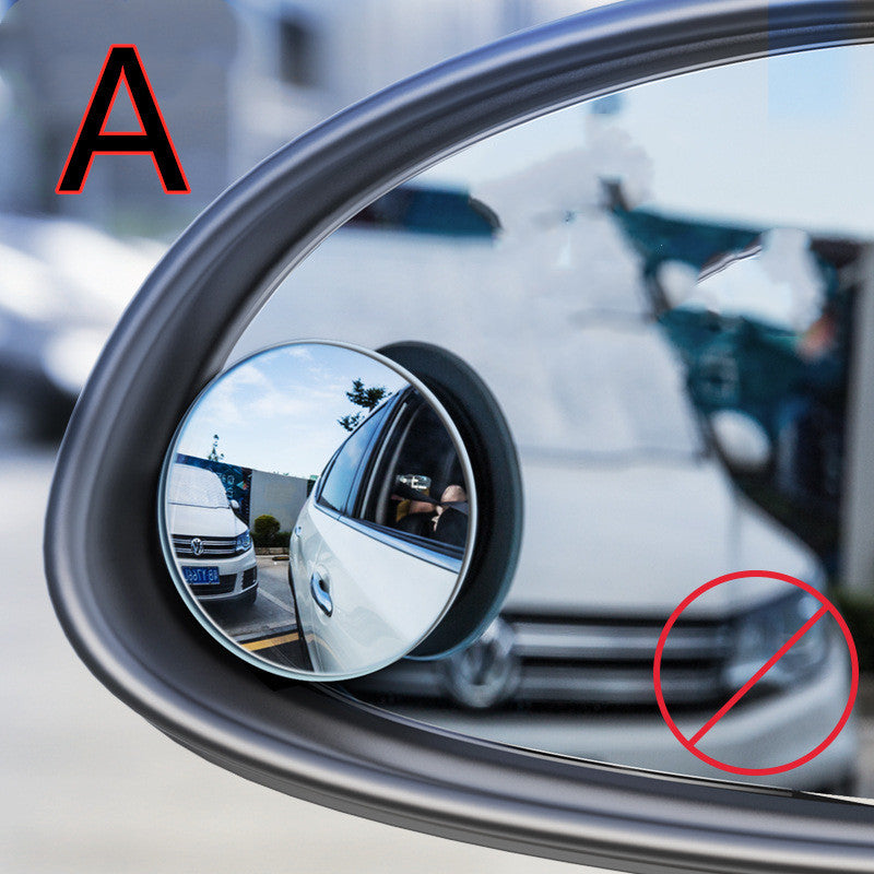 Auto randlos kleiner runder Spiegel 360 Grad Wende toter Winkel Spiegel konvexer Spiegel Rückspiegel drehbarer Spiegel Glas kleiner runder Spiegel