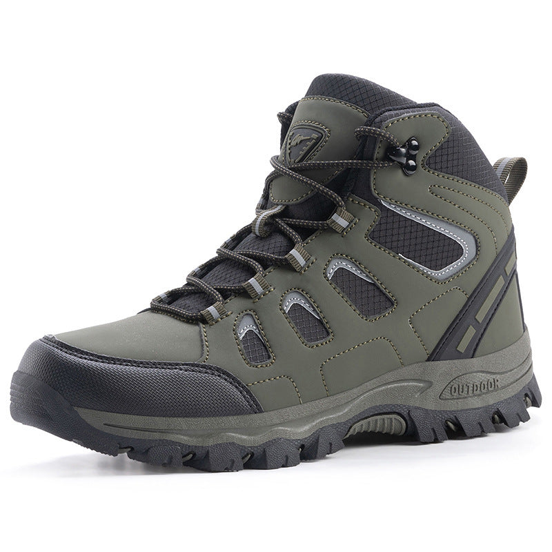 Couple's High-top Breathable Waterproof Non-slip Camping Leisure Mountaineering Shoes