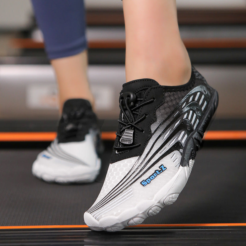 Herren- und Damen-Schuhe für Fitness mit rutschfester Sohle, stoßdämpfend, Springseil, Laufsneaker