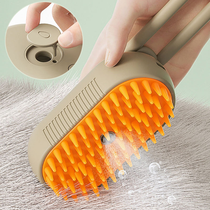 Katzen-Dampfbürste Dampf-Hundebürste 3 In 1 Elektrische Sprüh-Katzenhaarbürsten Für Massage Haustierpflege Kamm Haarentfernungskämme Haustierprodukte