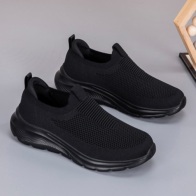 Leisure Sports Solid Color Soft-soled Running Shoes