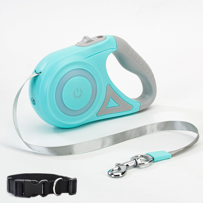 Hundeleine Ausziehbare Leine Und Hundehalsband Spotlight Automatische Haustier Hund Katze Zugseil Für Kleine Mittelgroße Hunde Haustierprodukt