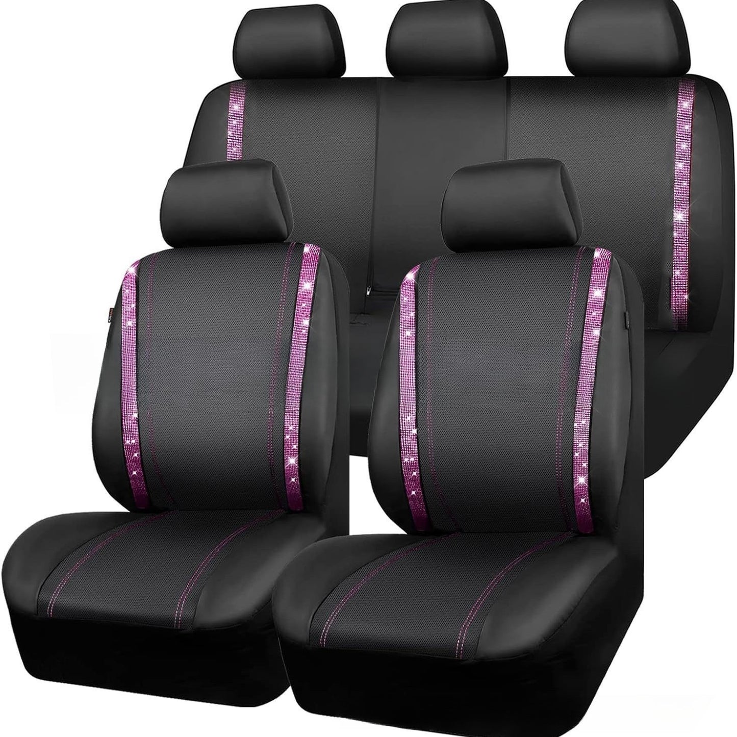 Auto Diamant Stereo Strass Rutschfeste Universelle PVC Wasserdichte Sitzbezug