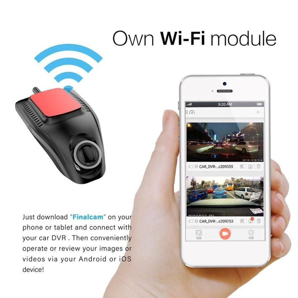 Kleine Eye Dash Cam Auto DVR Rekorder Kamera mit Wifi Full HD
