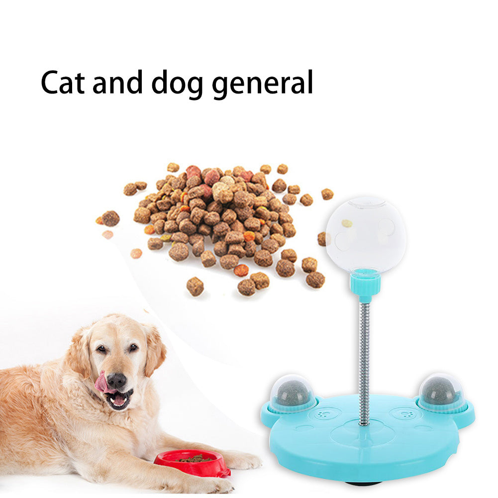 Haustierfutterspender Katzenspielzeug Haustiere leckende Futterkugel selbstspielender Kippball lustiger Schwingfutterspender Puzzlespielzeuge Spieltraining Spender Schüssel