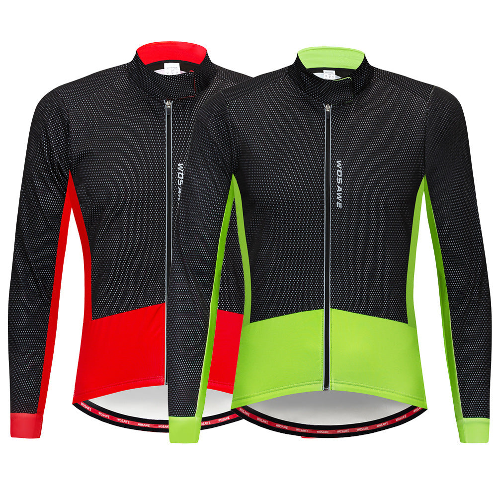 Herbst- und Winter-Radbekleidung Fleece warme Jacke