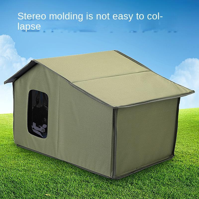 Outdoor Streunerkatzen- und Hundehütte wasserdicht und warm für alle Jahreszeiten, abnehmbar, leicht zu reinigen und praktisch zu lagern