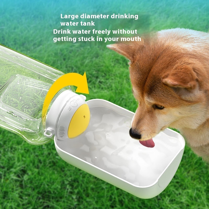 2 In 1 Hund Große Kapazität Haustiere Aus Trinktopf Katze Wasser Spender Tragbecher Wasser Und Futter Integrierte Schüssel Haustierprodukte