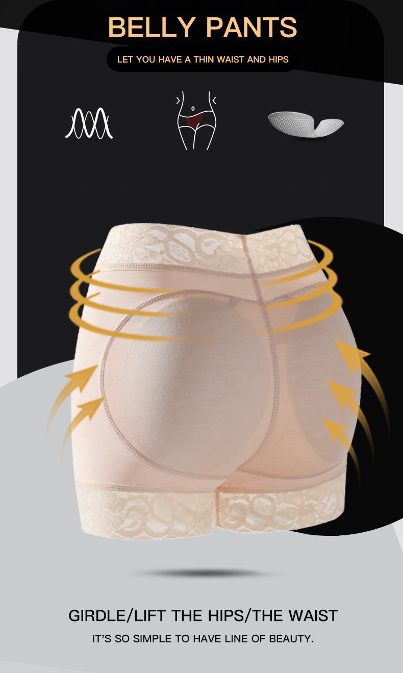 Body Shaping Boxer Belly Contracting Pant Belt Pad
