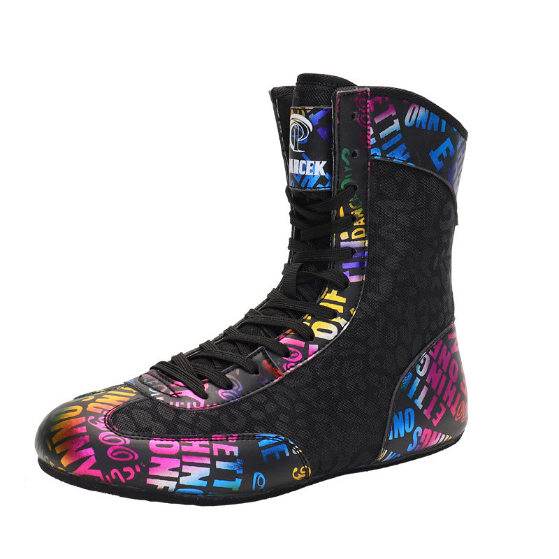 Gemischtes Kampfsporttraining Wrestling Weiche Sohle Hohe Fitness Hebeschuhe