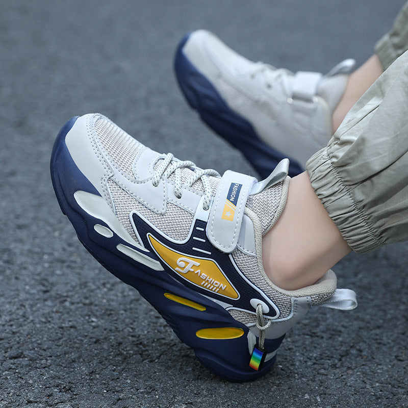 Kinder- und Teenager-Jungen Herbst- und Winter atmungsaktive rutschfeste Plattform Sport Lauf Schuhe